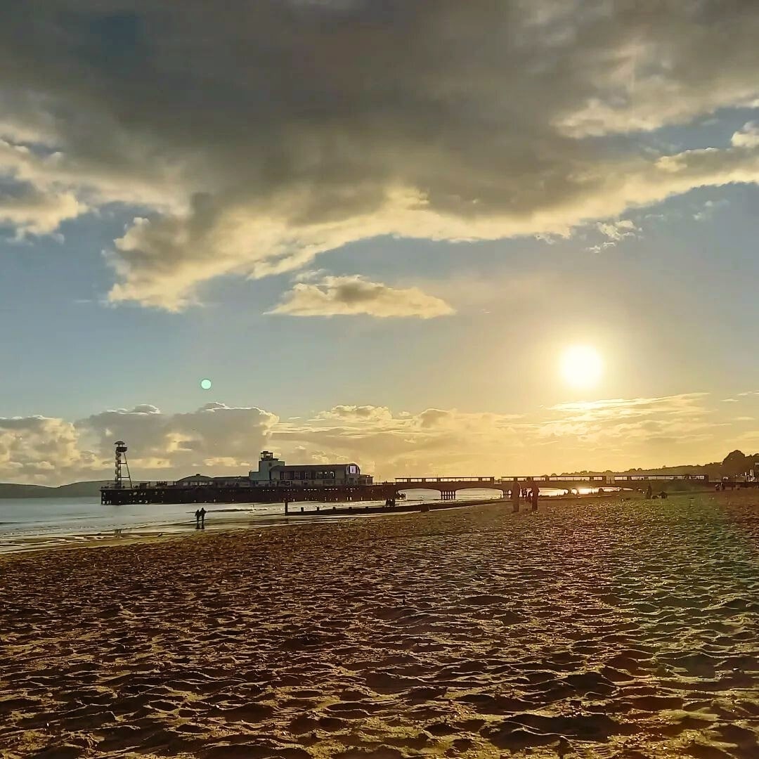 bournemouth pier twilight