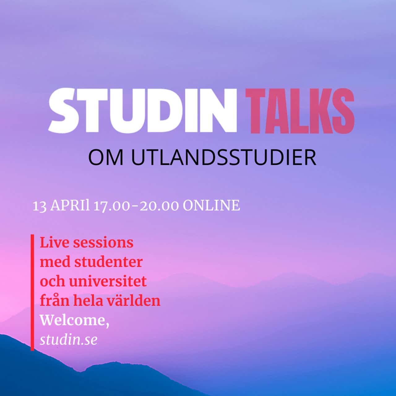 studin talks utlandsstudier